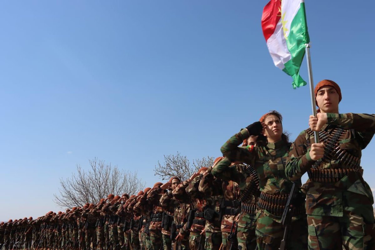 SharoHewrami's tweet photo. "The battalions of the Kurdistan National Army have entered a state of full combat readiness!" https://t.co/uowE7ELRDX