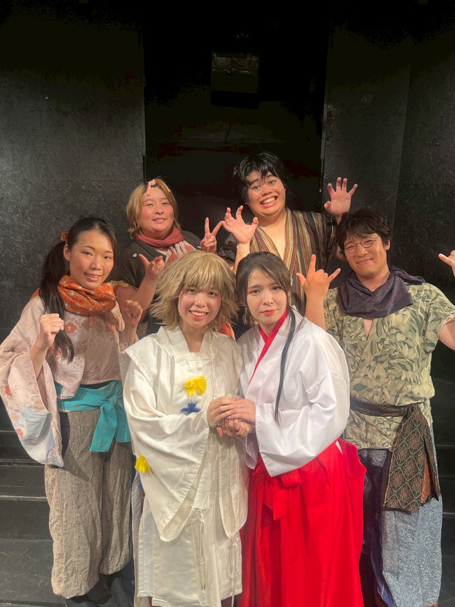 _namitaro_'s tweet photo. 「主顛童子-月隠レノ子と刀守リノ巫女-」
3日間6公演全て終演致しました。
ご来場頂いた皆さま、ありがとうございました！

たくさんの経験と出会いに感謝！

新月🌑チーム　サダ役/徳重那実
#主顛OM https://t.co/WpkjmDeZK1