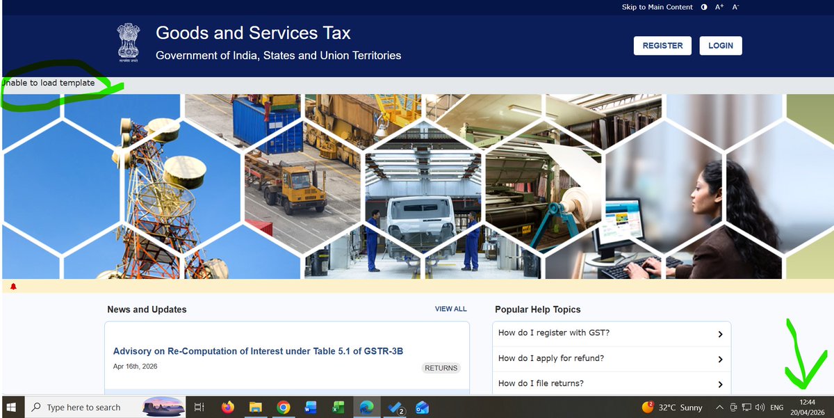 Portal is either not loading properly or getting logged out as per sample screenshot attached in almost all taxpayers, so provide proper working portal as today is last date for GSTR3B of March 26 <a href="/Infosys_GSTN/">GST Tech</a> <a href="/GST_Council/">GST Council</a> <a href="/FinMinIndia/">Ministry of Finance</a>