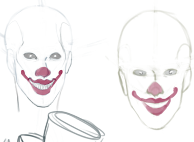 inkedinferno84's tweet image. THIS IS THE MOST CONSISTENT I'VE GOTTEN THIS FUCKING THINGS HEAD WTF it looks damn near identical I'm so proud
also are #clown supposed to have eyebrows???

#slasher #art #wip