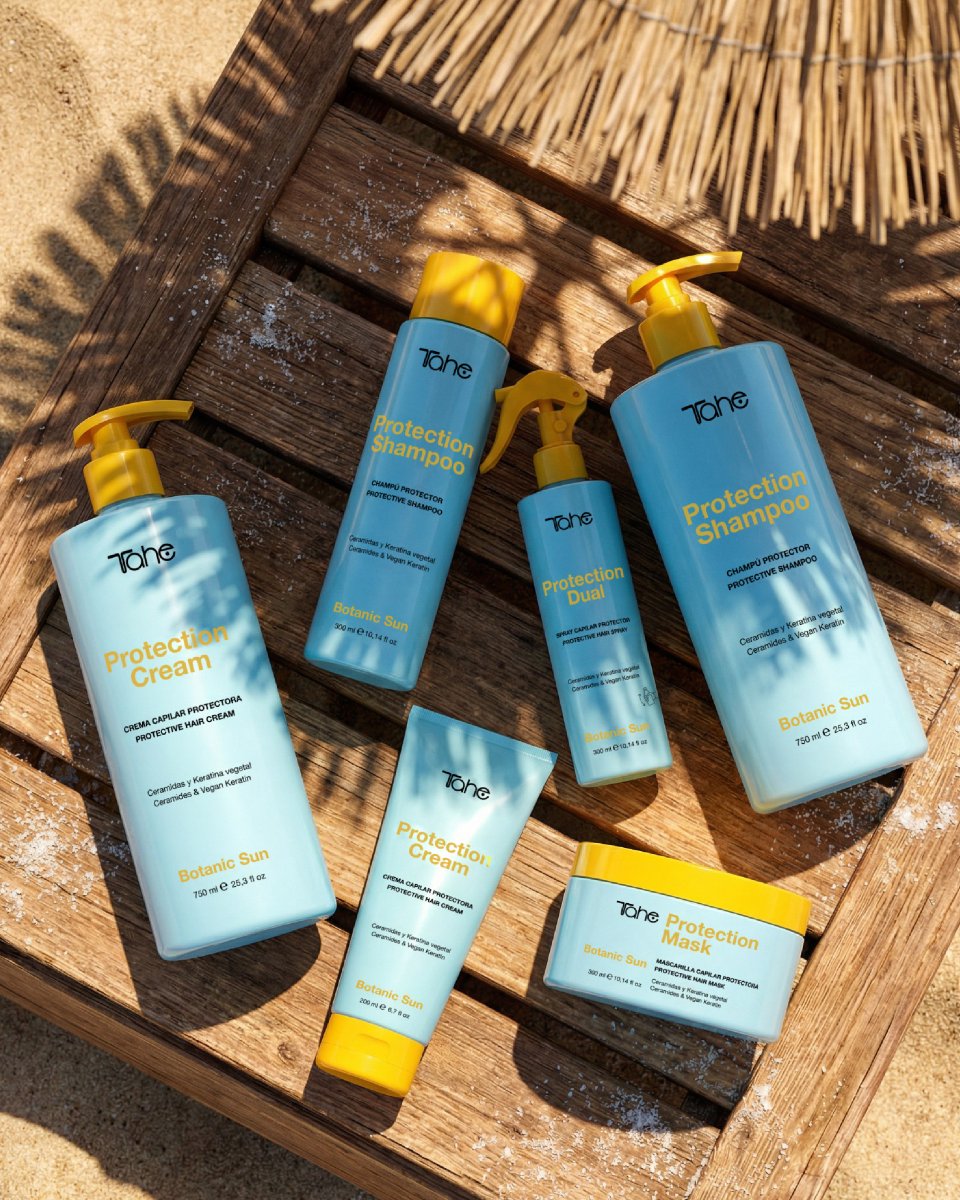 taheoficial's tweet photo. El #sol no avisa cuando daña.
Tu #cabello sí lo nota.

Presentamos #BOTANICSUN.
Protección UV capilar.
Defensa frente a #sal y cloro.
Hidratación profunda.

Disfruta del sol. Protege tu cabello.
Disponible AHORA. https://t.co/NFIVVUxEKy
