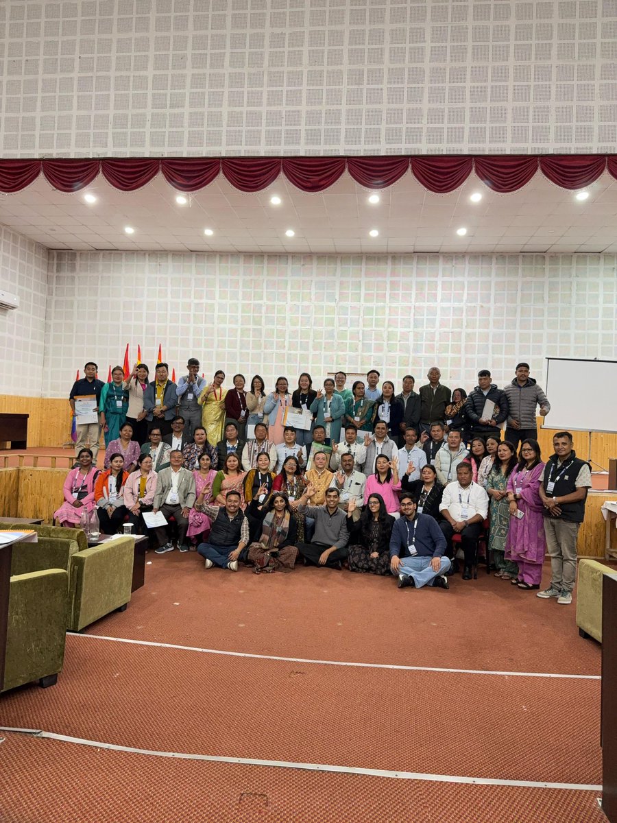 SarpanchSamvaad's tweet photo. Day 2 of Sikkim Leadership Development Program at SICUN, Pakyong 🌄✨

The Leadership Development Program, organised by Sarpanch Samvaad in collaboration with SBM-G, RDD, Govt. of Sikkim was held on 6th and 7th April. Over 70 Panchayat Presidents attended the program!

Over two enriching days, participants engaged in interactive sessions on GPDP planning, sanitation & waste management, fund mobilisation, e-governance tools, social media, and gender sensitisation.

From hands-on activities to meaningful discussions, the energy and participation were truly incredible.

Here’s to stronger, more empowered local leadership!

#LeadershipDevelopment #Sikkim #PanchayatiRaj #RuralDevelopment