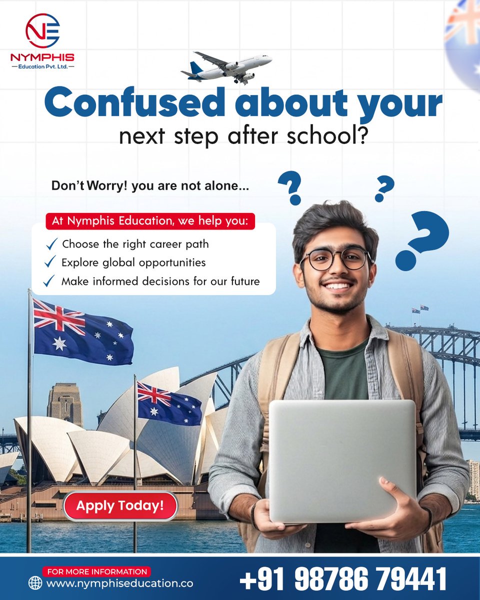 NymphisEdu40915's tweet image. Not sure what to do after school? You’re not alone! 💭

Let Nymphis Education guide your journey:
✔ Right career choices
✔ Study abroad options 🌏
✔ Expert counseling

☎ +91 98786 79441
 nymphiseducation.co

#Nymphis #StudyOverseas #CareerGoals #StudentSuccess