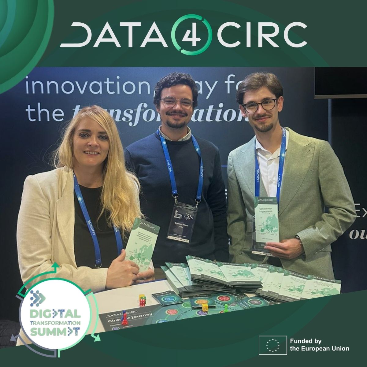Data4Circ's tweet photo. Fantastic time at the 𝗗𝗶𝗴𝗶𝘁𝗮𝗹 𝗧𝗿𝗮𝗻𝘀𝗳𝗼𝗿𝗺𝗮𝘁𝗶𝗼𝗻 𝗦𝘂𝗺𝗺𝗶𝘁 in Madeira 🇵🇹 last week! Our experts from @lobabx and @idener connected with @cirpass2_dpp @f6s and many others! https://t.co/EI1mAJG50Y https://t.co/iVn2hxB1Mg