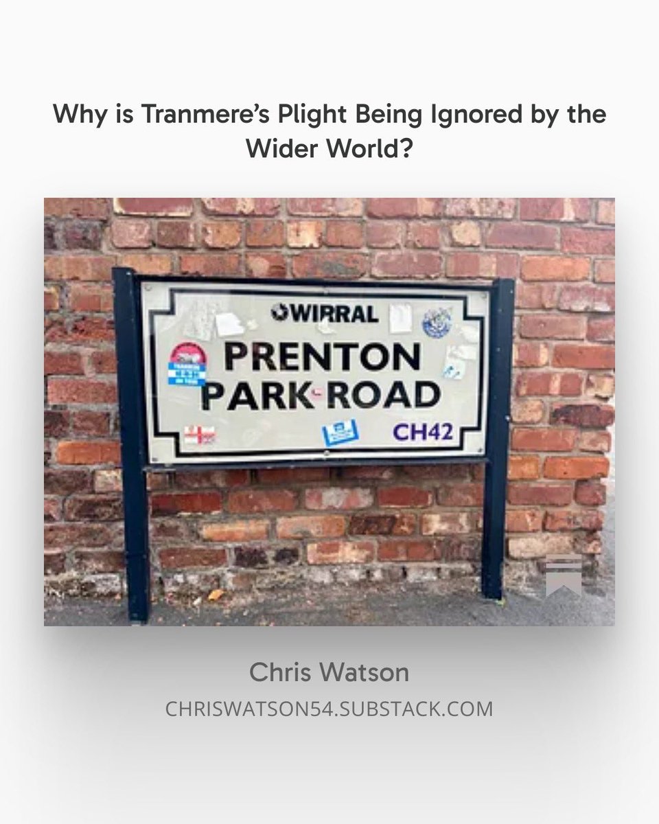 ChrisWatson54's tweet image. Why is Tranmere’s Plight Being Ignored by the Wider World?

#TRFC #SWA

Link: open.substack.com/pub/chriswatso…