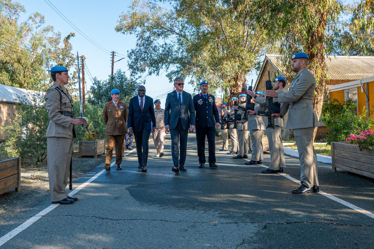 UN_CYPRUS's tweet image. Chief of @UNPeacekeeping Jean-Pierre Lacroix, just touched down in #Cyprus for a 2-day visit of #UNFICYP. He will meet with top @UN official on the island, Khassim Diagne, peacekeepers from military, @UNPOL and civil affairs components #serving4peace in the #bufferzone, and