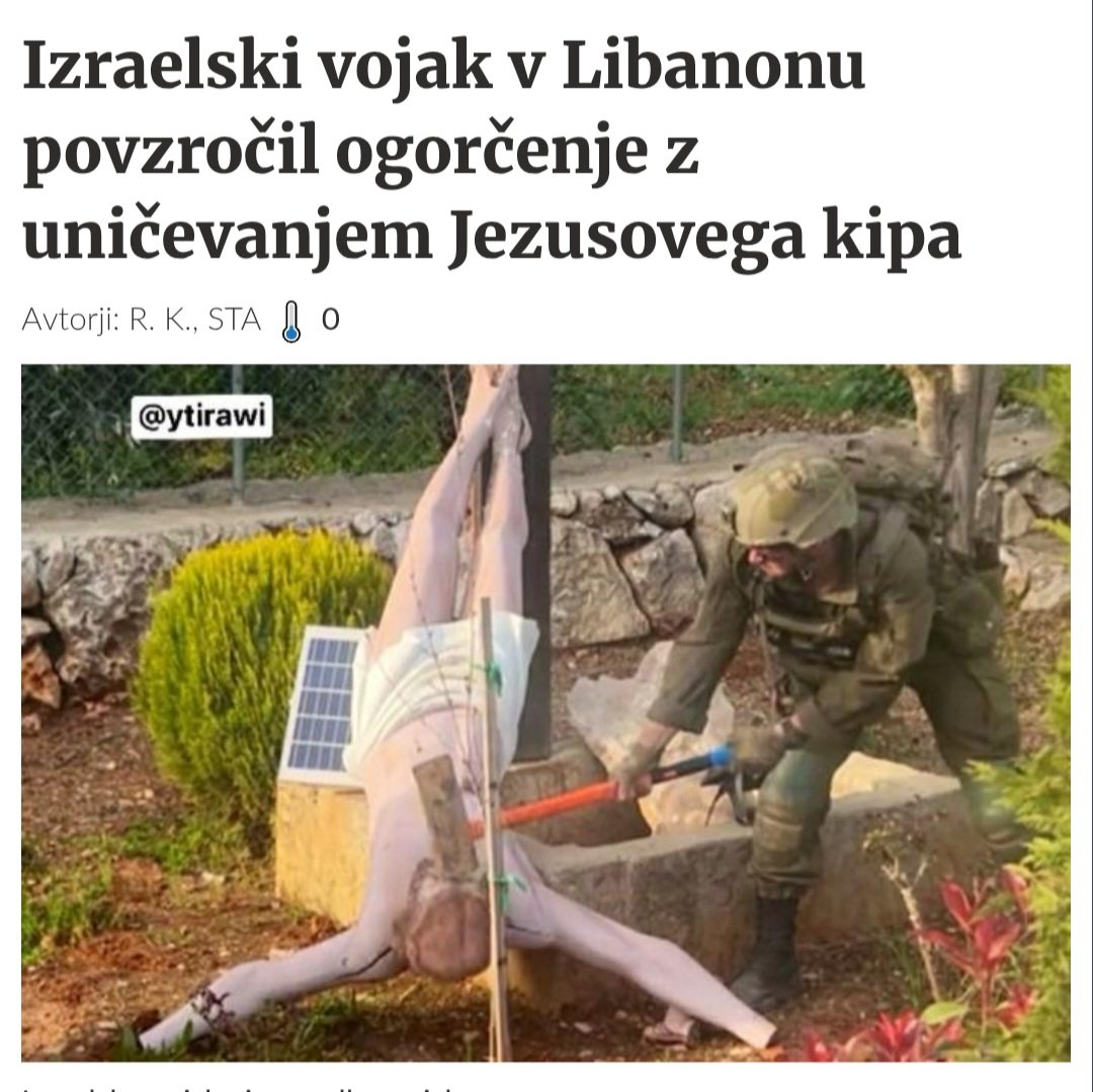 ...se ne čudim nad početjet totega šlomota...nič ni boljši od islamskih skrajnežev...saj vemo, kdo je izdal Jezusa Kristusa...