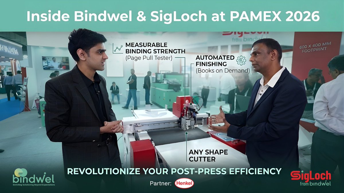 bindwel's tweet image. How much adhesive is enough?
Is your binding strong enough?

There's a clear shift toward making binding more measurable &amp;amp; controlled. 

Watch PAMEX 2026 walkthrough: youtu.be/zzm-lrdmh4c 

#PrintIndustry #Bookbinding #Bindwel