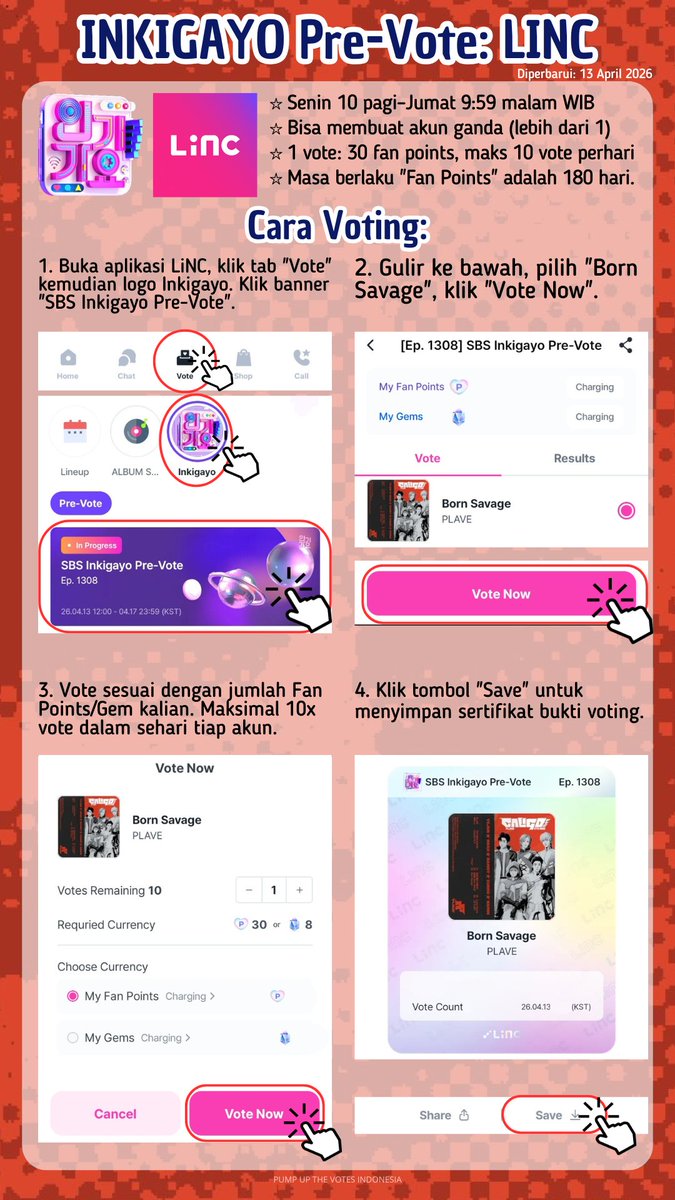 Pump Up The Votes Indonesia tweet media