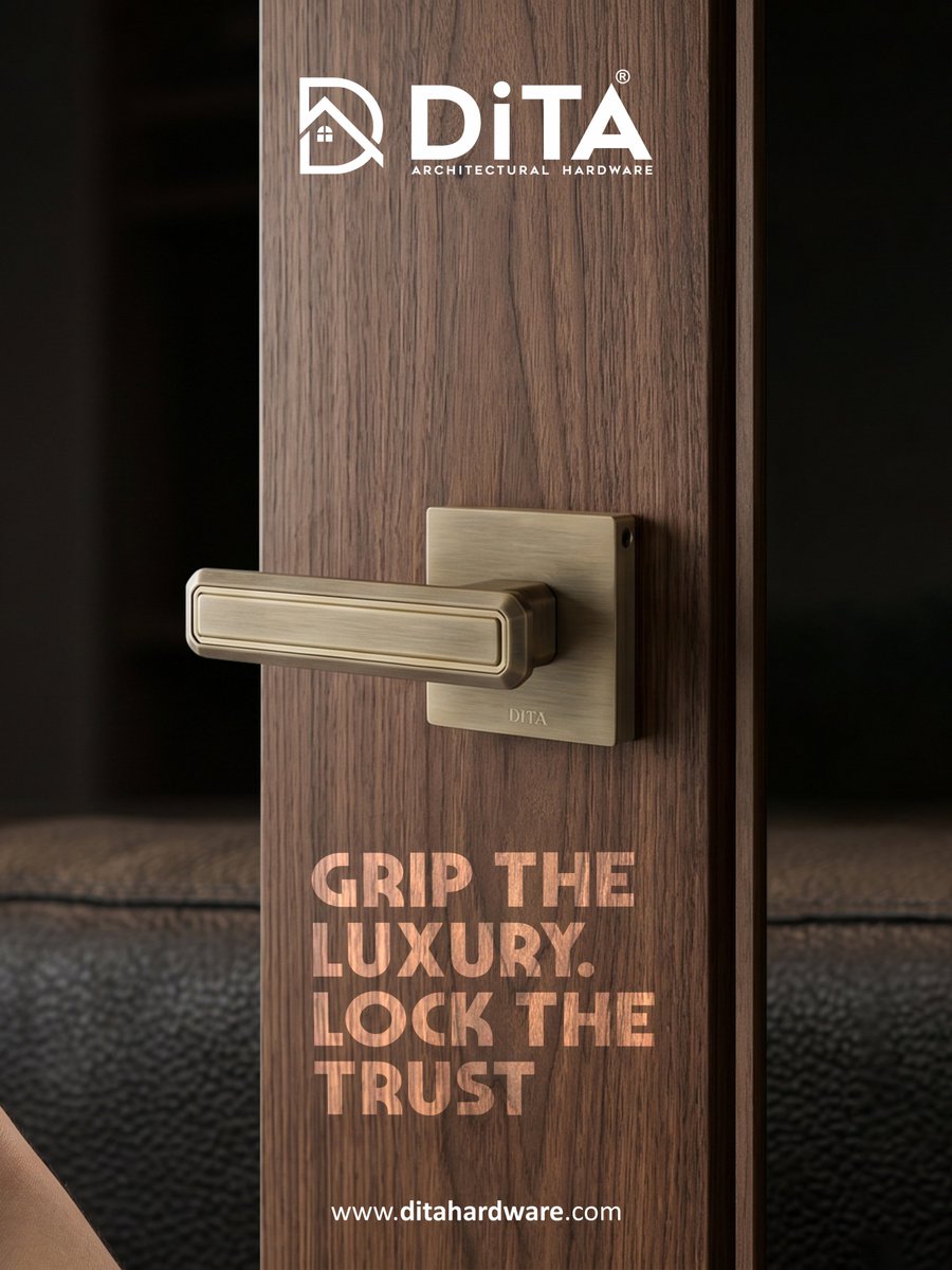 Ditahardware's tweet image. Precision in design. Confidence in use.

DITA Mortice Handles deliver smooth operation with a solid, secure feel for modern doors.

📲 wa.link/vvveqm
📞 +91 9810757068
🌐 ditahardware.com

#DITAHardware #MorticeHandle #DoorHardware #ModernInteriors