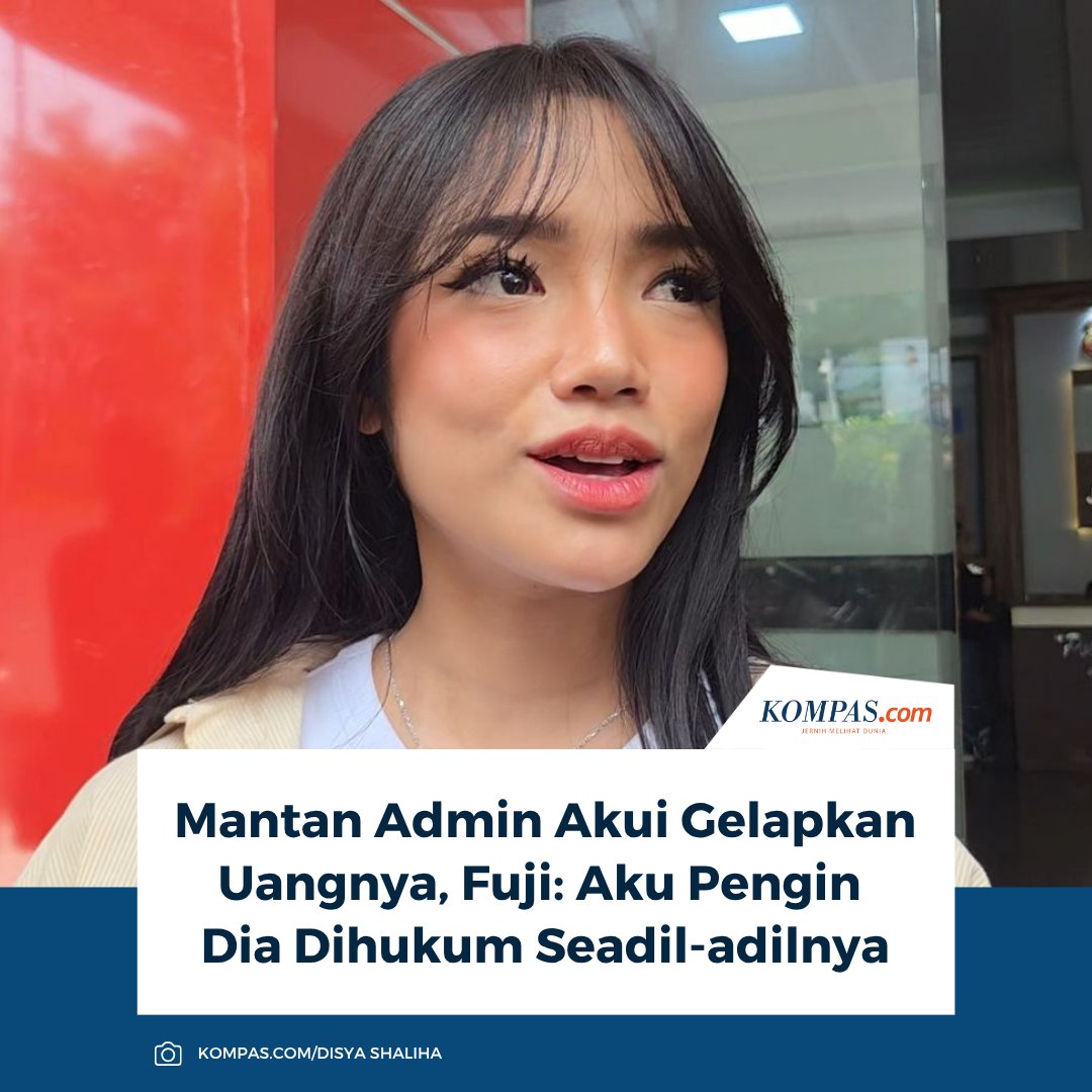 kompascom's tweet image. Adik ipar mendiang Vanessa Angel, Fujianti Utami alias Fuji berharap proses hukum mantan adminnya dapat terus berjalan hingga memberikan keadilan bagi dirinya yang telah dirugikan akibat penggelapan dana.

👉🏻Baca selengkapnya kompas.com/hype/read/2026…

~AM #Fuji #PenggelapanDana