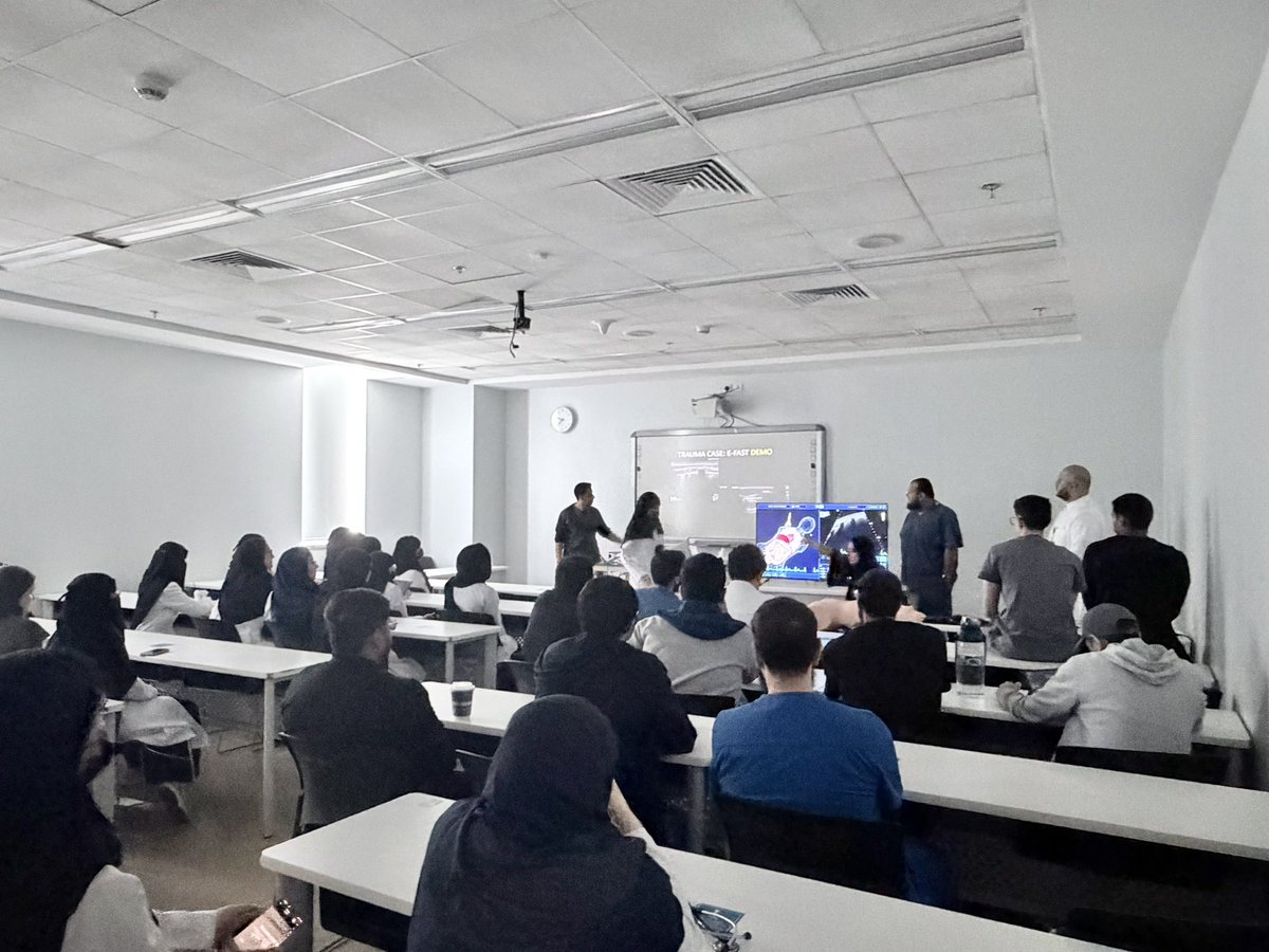 jcsc_ksau's tweet image. Ultrasound session for undergraduate students 🔍

Hands-on training to build early clinical skills and confidence in real-time diagnosis.

#Ultrasound #POCUS #MedicalEducation #Simulation