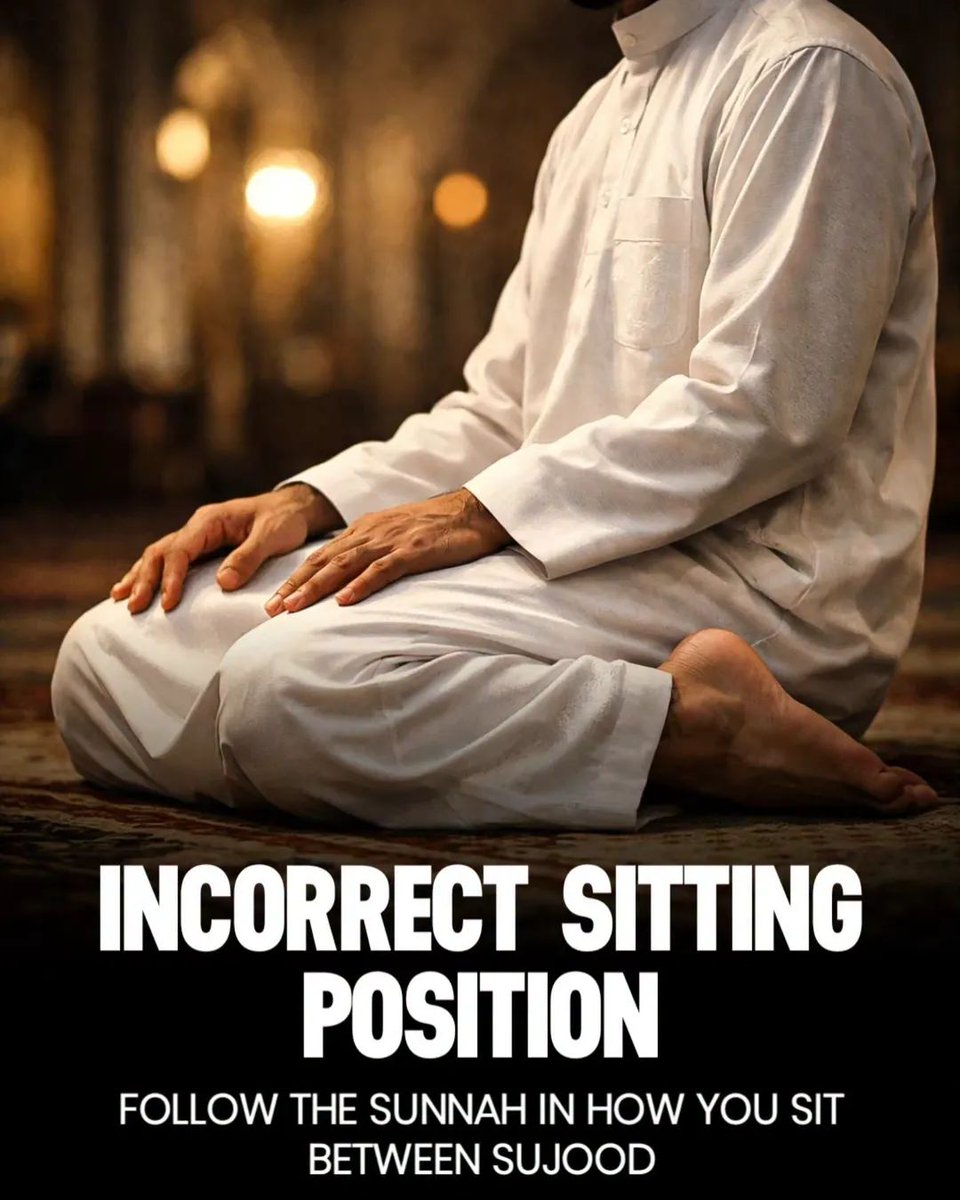 AssrullahN82002's tweet photo. Abu Hurayrah (RA) said:
“A man may pray for sixty years, and not a single prayer of his is accepted.”
It was asked: “How can that be?”

1. Not moving the lips during recitation
In salah, the lips must move for it to count as recitation. Simply reading in the heart without moving https://t.co/xXFvVgDlmj