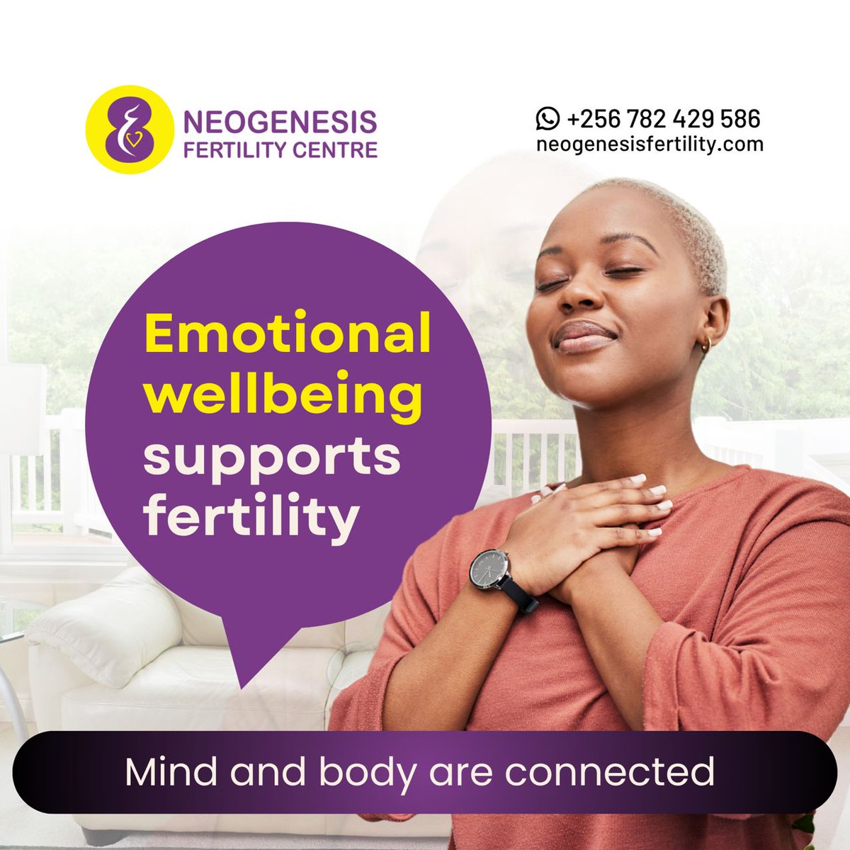 neogenfertility's tweet image. Your mind and body are connected 💫

Stress, sleep, and emotional wellbeing can influence hormones and fertility, but they’re not the whole story.

Supporting your mental health is a powerful step for your overall reproductive health.

#FertilityJourney #Wellbeing #HormoneHealth