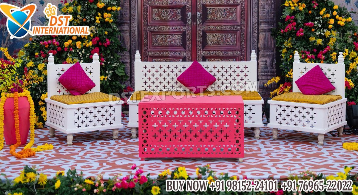 dstexports28's tweet image. #Stylish #Moroccan #Wedding #Bench #Set #for #Mehndi #Décor
#Sofa #SofaSet #WeddingFurniture #BridalSofaChairs #HandCarvedFurniture #Jaliworksofaset #WhiteFurniture #BollywoodStyleChairs #Canada
📱+9186753-33339📷dstexports28@gmail.com    wa.link/rhbk2a