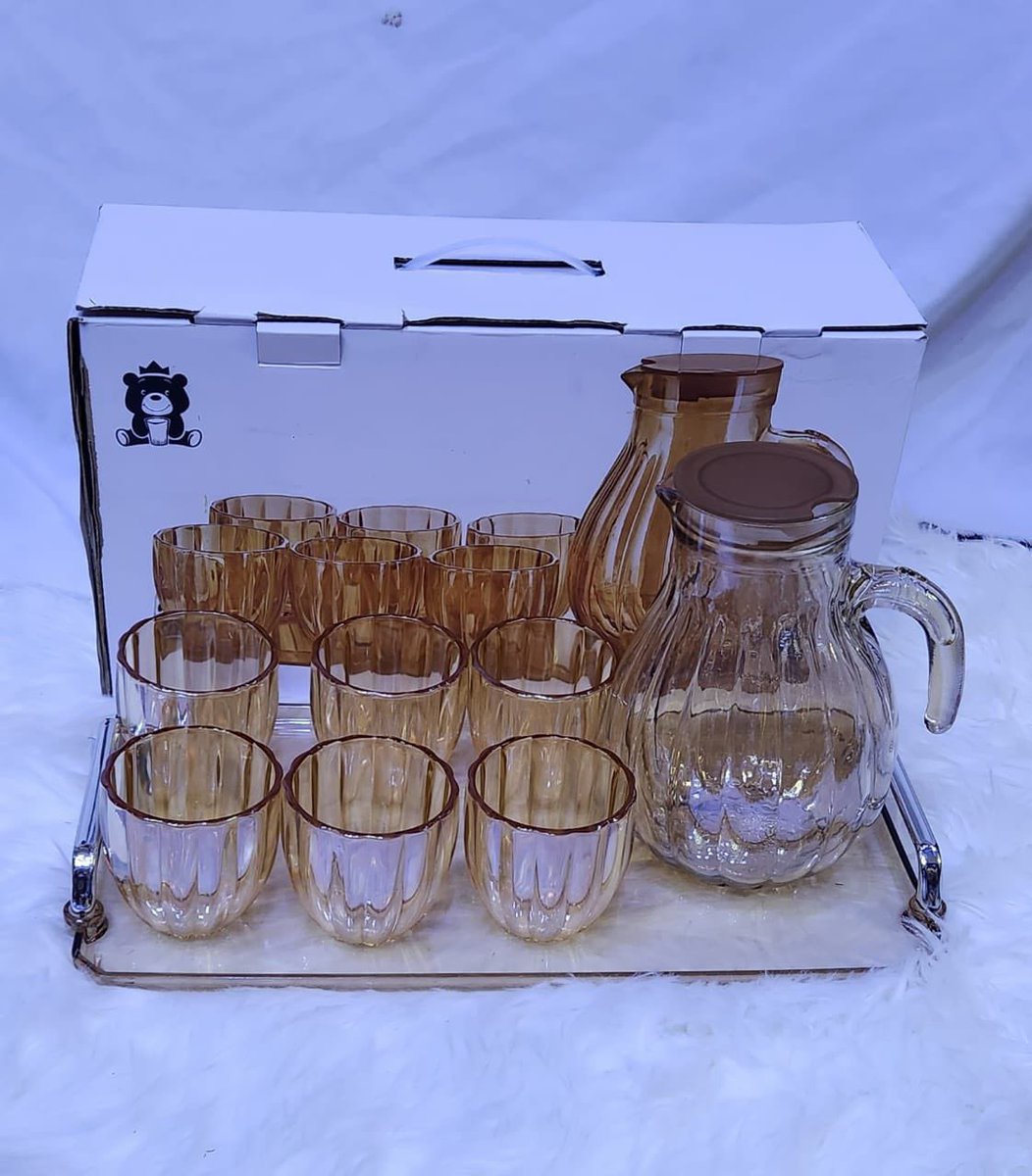 _kitchenaffair's tweet photo. Pumpkin shape amber glass pitcher with 6 Glass cups and tray

Price: 25000

Please retweet patronize and refer. Thank you https://t.co/bHxf4Vz781