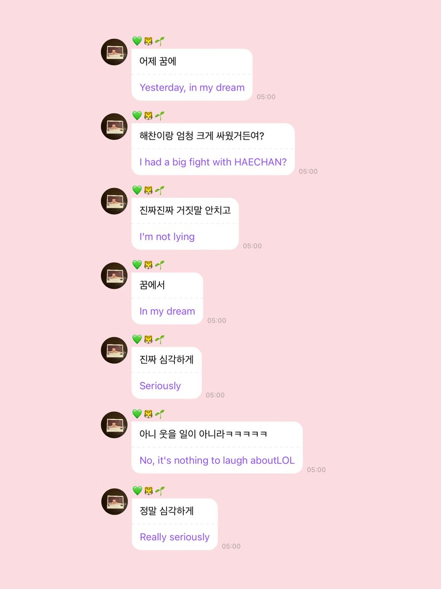 sopaf4's tweet photo. "it's nothing to laugh abt" a fight w haechan is serious business should never happen https://t.co/4CtkrurOfr