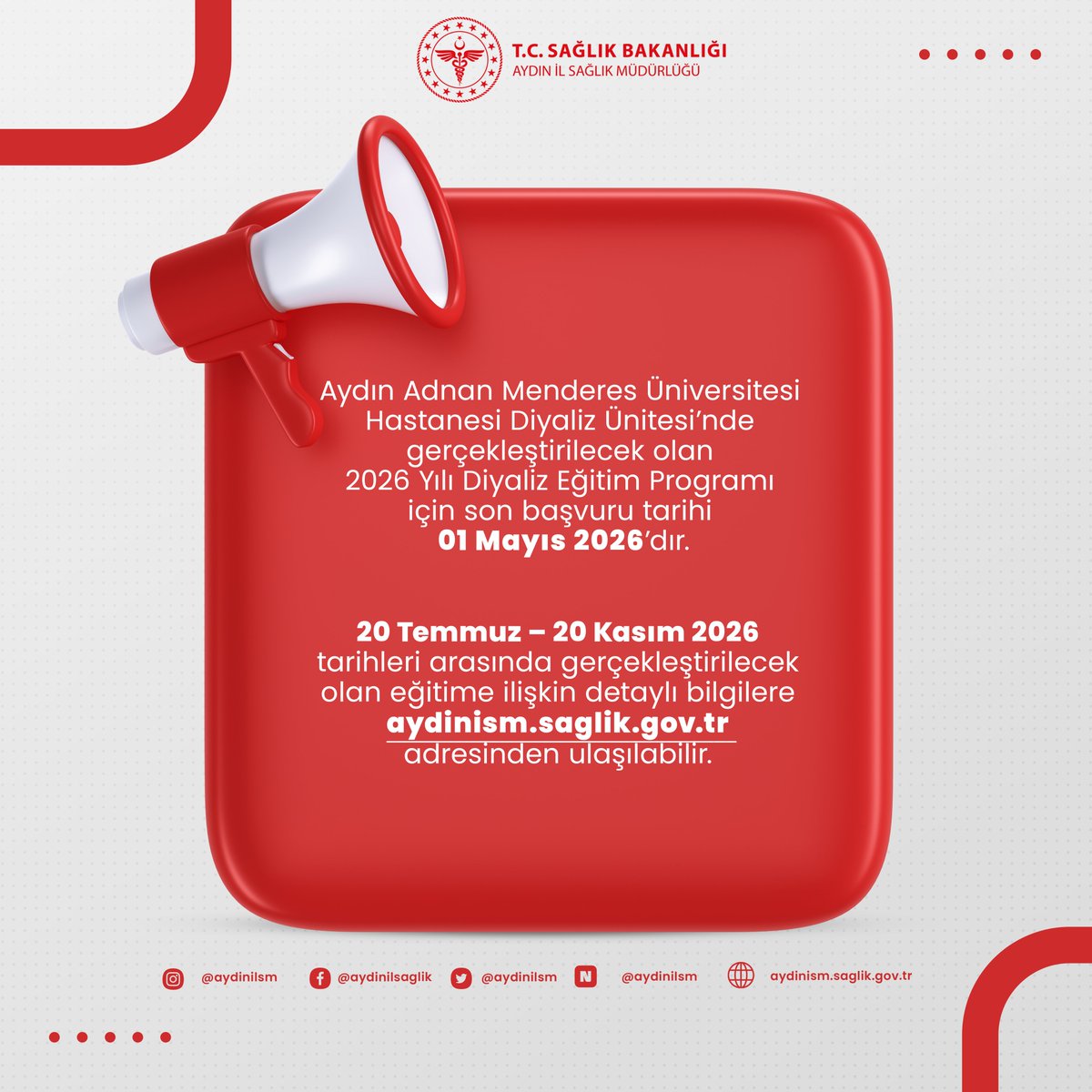 Aydın İl Sağlık Müdürlüğü tweet media