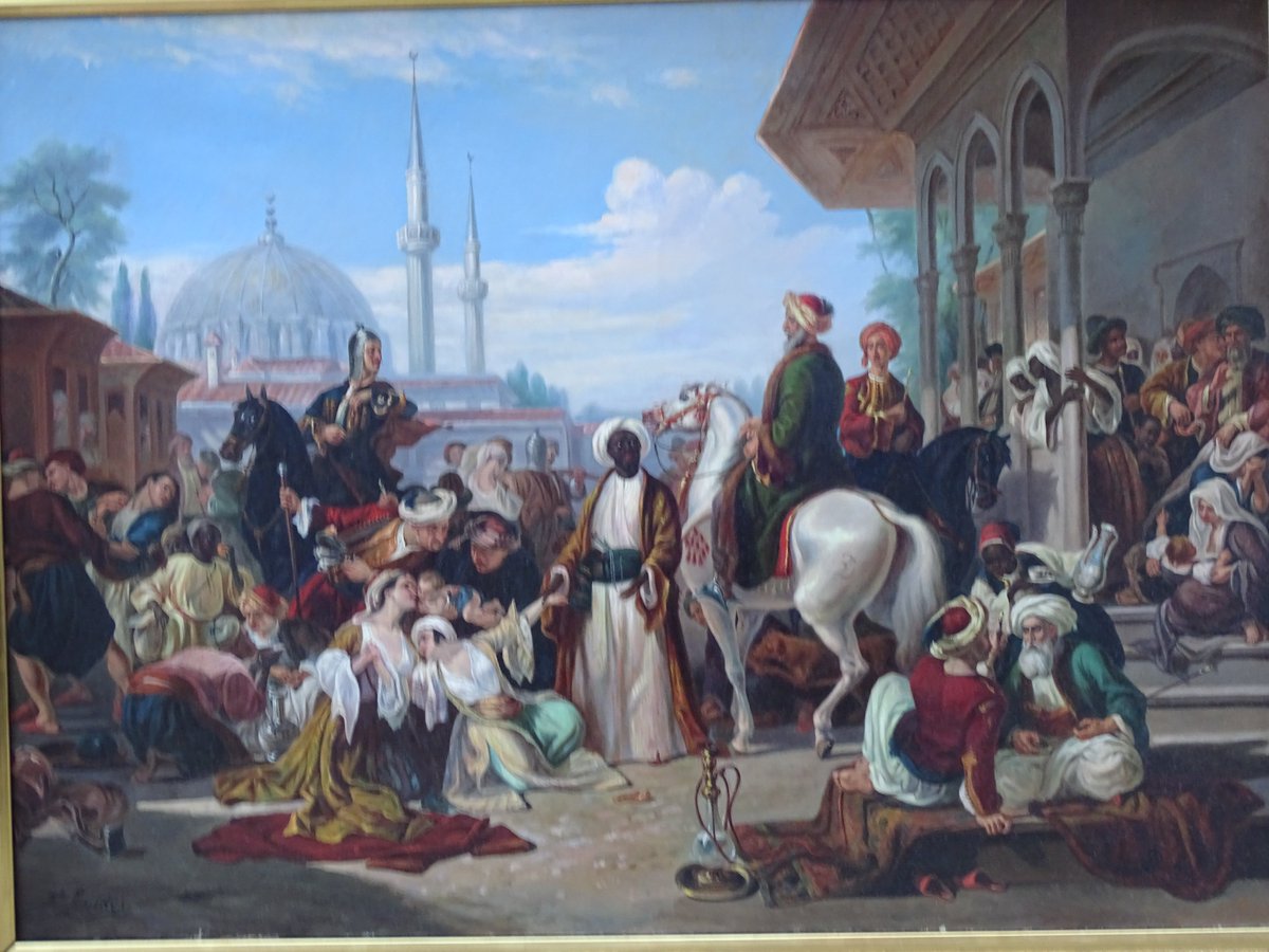 greeksinartcon1's tweet image. #freedomcry #Slavery in the #Ottoman #Empire was abolished officially only in 1840s but continued unofficailly into the 20th century....
Here is the evidence as painted by a woman of #Constantinople in 1850s in the heart of the slave bazar of #Istanbul. 

#Greek mothers and