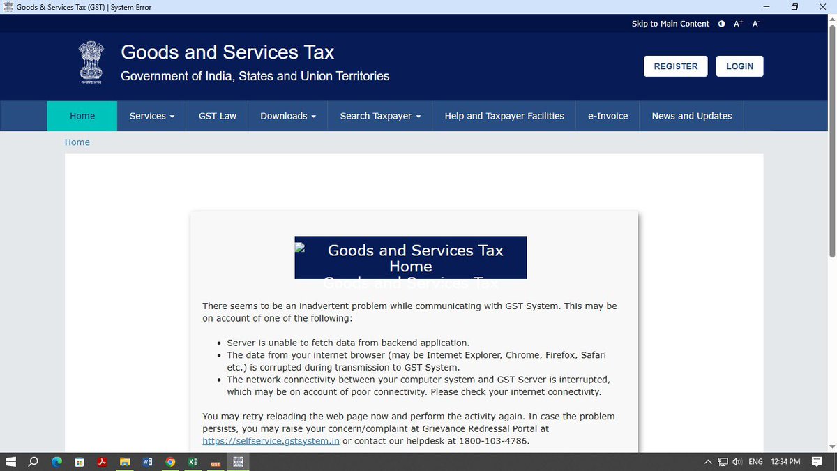 GSTBAGUJARAT's tweet photo. #GST Portal is not working properly since many days.

➡️Major Time Portal Crash.
➡️Unable to Login.
➡️Unable to save GSTR-3B, payment &amp; proceed-to-file.

Authorities requested to kindly extend the due date of March-26 GSTR-3B at earliest.

@Infosys_GSTN @nsitharaman @cbic_india https://t.co/oVPyOSPTKO