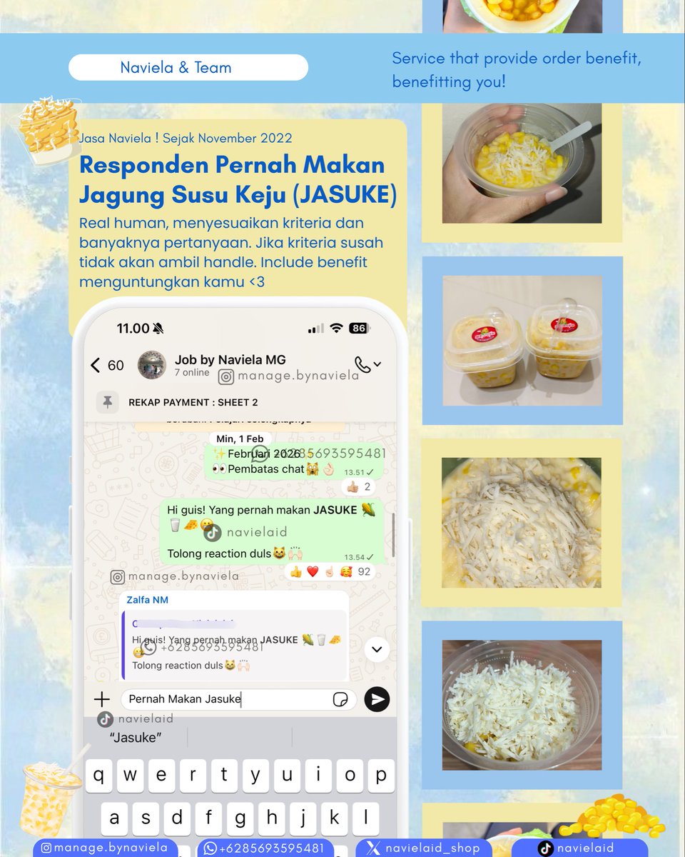 Navie || Jasa Isi Sebar Kuesioner tweet media