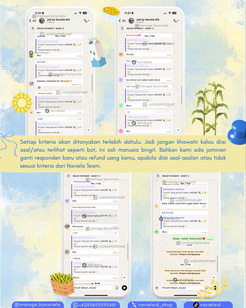 Navie || Jasa Isi Sebar Kuesioner tweet media