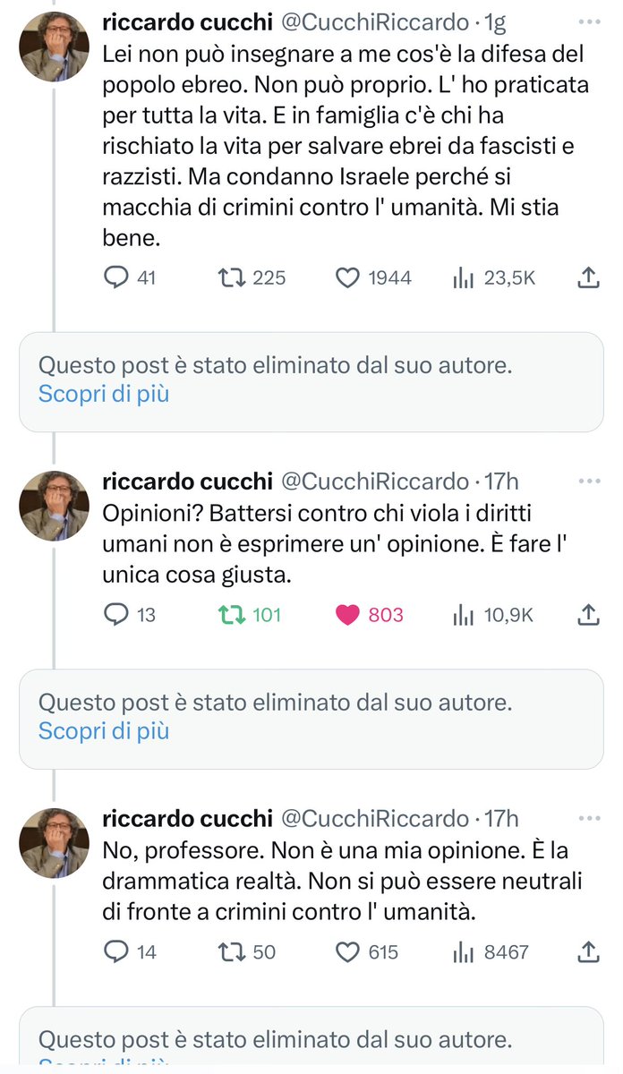 YerleShannara's tweet image. Quel pavido che in epoca #covid ha detto tanti di quegli strafalcioni da diventare il punto di riferimento di quei #novax che diceva di voler combattere, ha cancellato tutti i post dello scambio in cui @CucchiRiccardo gli faceva notare tutte le “incongruenze” che aveva scritto…