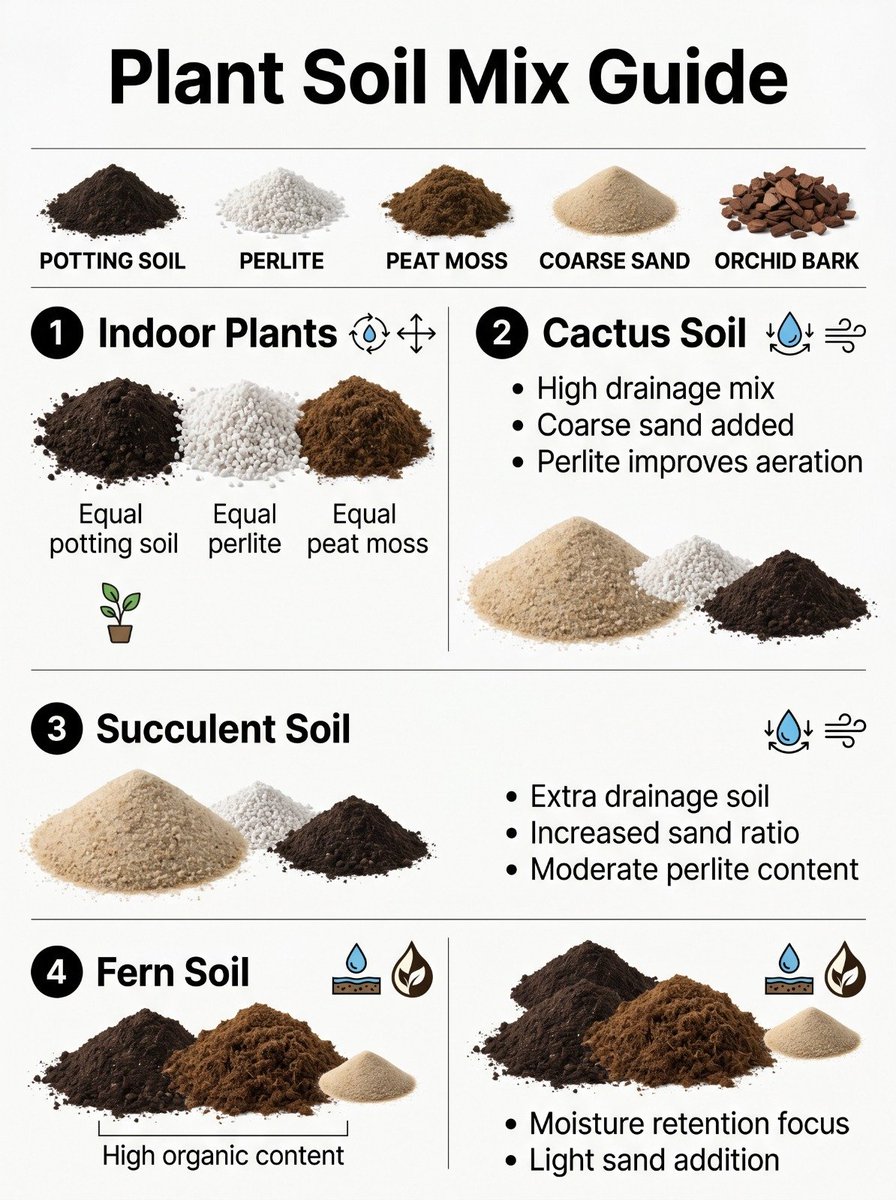 Use the right soil mix for each plant.