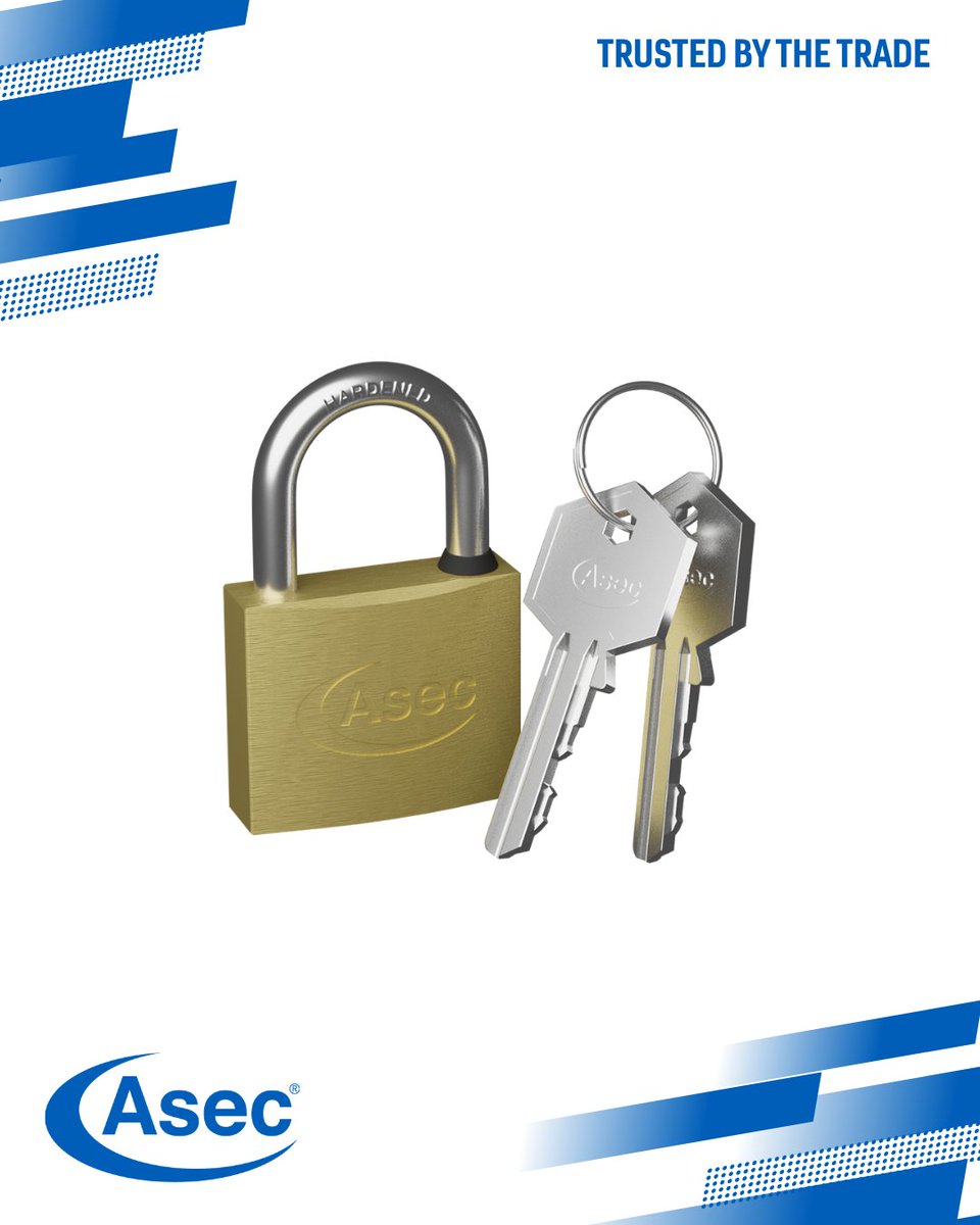 AsecSecurity's tweet image. Simple security that works 🔐 From sheds to gates, the Asec Brass Padlock is your reliable first line of defence. Upgrade your locks—#AskForAsec 👉 asec.co.uk #TrustedByTheTrade #HomeSecurity #Padlocks