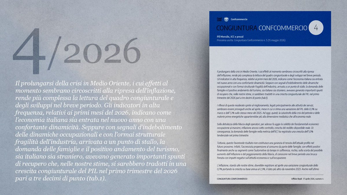 Ufficio Studi Confcommercio tweet media