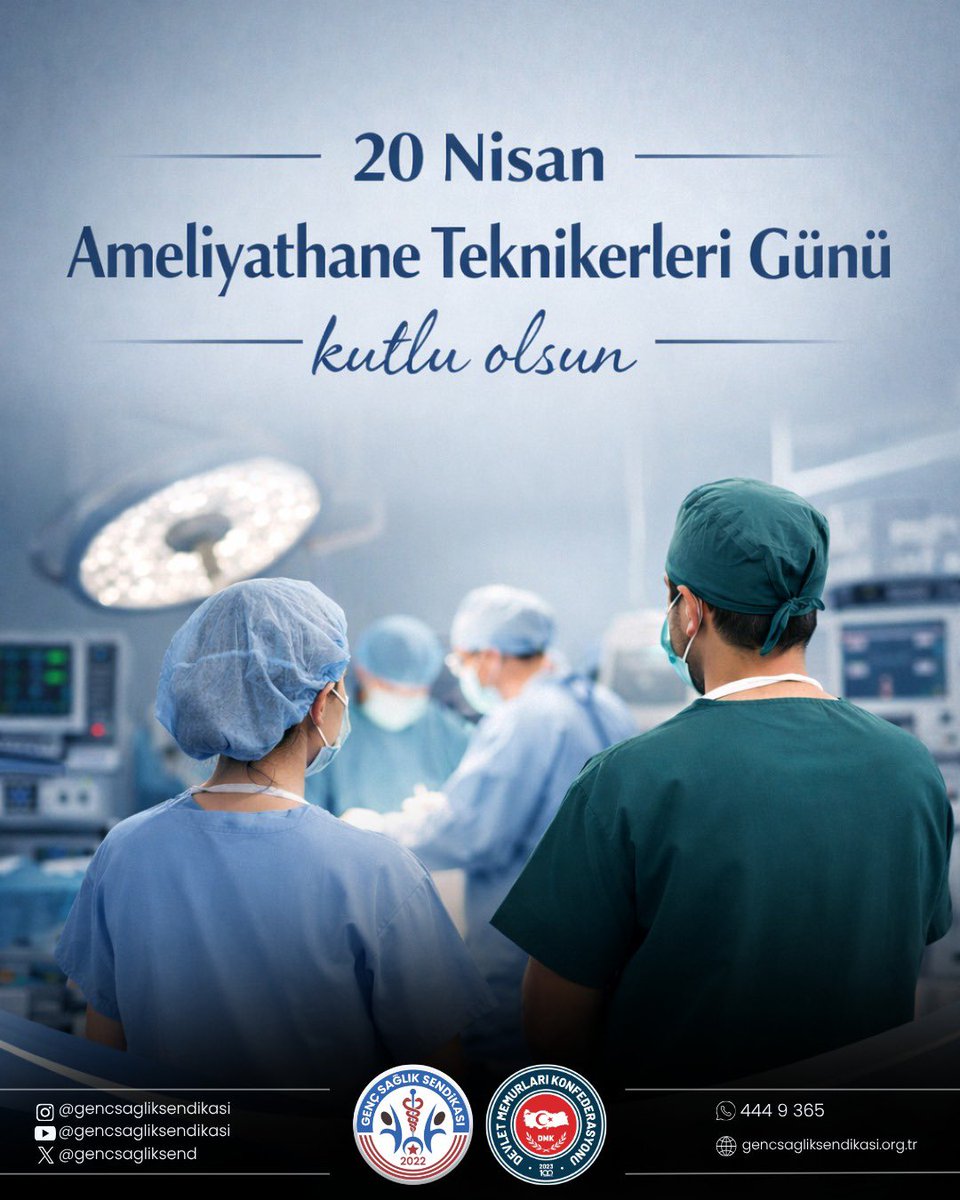 Ameliyathanede hayat ile ölüm arasındaki en kritik anlarda, büyük bir özveri ve profesyonellikle görev yapan tüm ameliyathane teknikerlerimizin 20 Nisan Ameliyathane Teknikerleri Günü kutlu olsun.

Emekleriniz, fedakârlığınız ve insan hayatına dokunan katkılarınız için
