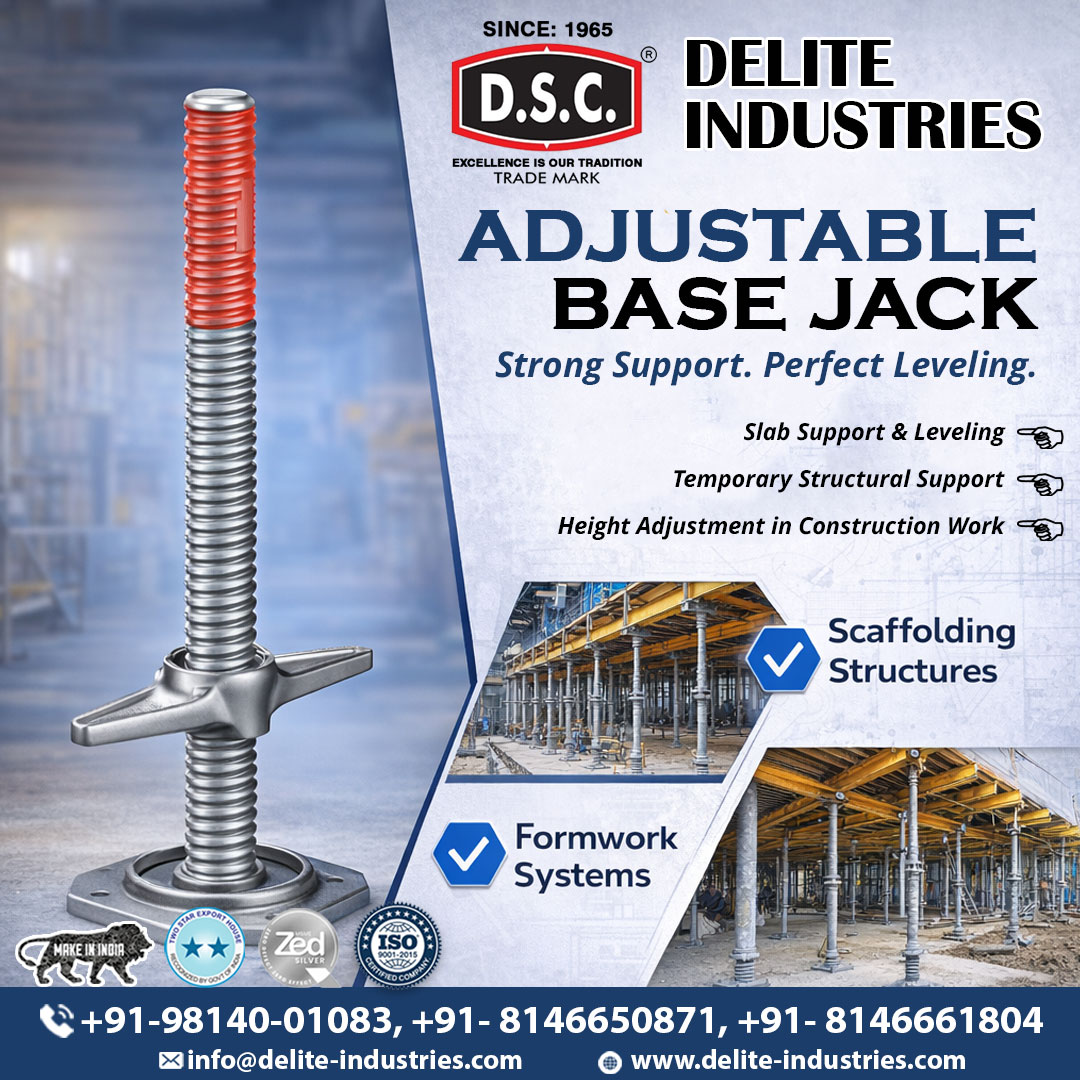 SunilDelite's tweet image. Strong Support. Perfect Leveling.

Introducing Delite Industries Adjustable Base Jack – designed for strength, stability te precision 
📞 +91-98140-01083, +91-8146650871, +91-8146661804
📧 info@delite-industries.com
🌐 delite-industries.com

#DeliteIndustries #Infrastructure
