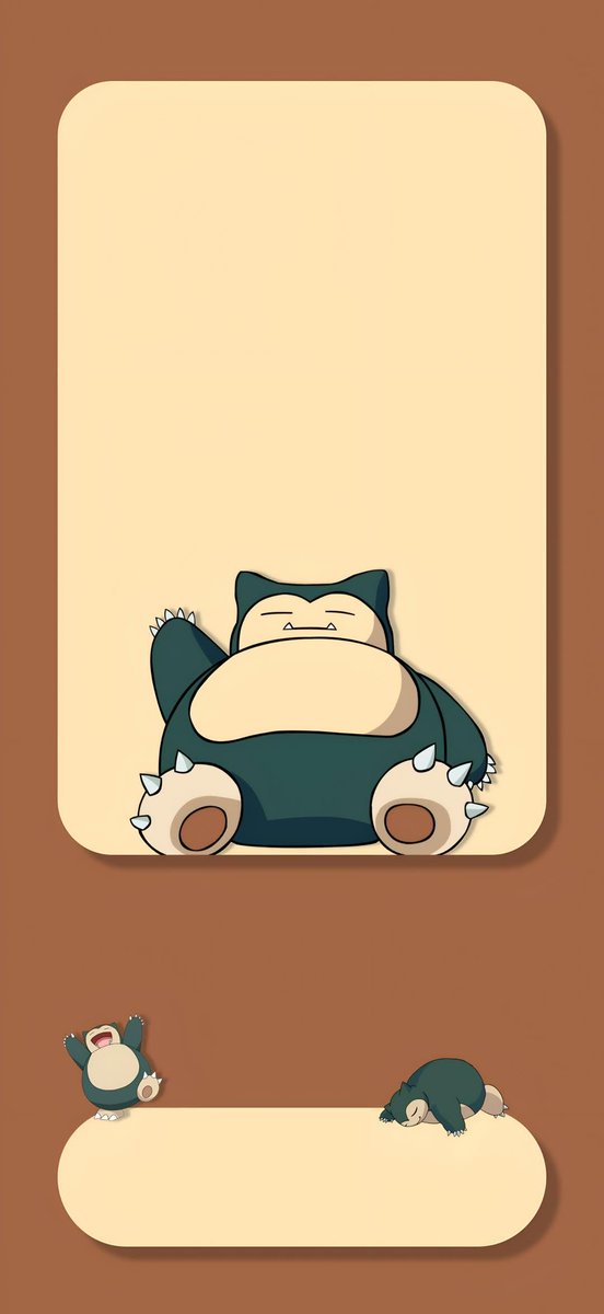 ioswallpaperx's tweet photo. Snorlax 4K minimal wallpaper. https://t.co/VsdZ9NwmPX