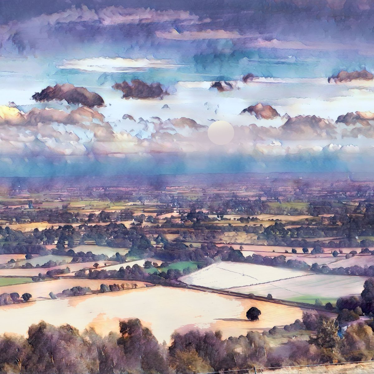 RuthMcDonald1's tweet image. High on a Hill and looking down on the English landscape such patterns and colours a great sun=bject for painting
#landscape #lookingdown #bluesky #landscapepainting #Monday #hills #vista #England #Englishview #mistydawn #mistyview #blueskythinking #paint #artwork #artistatwork