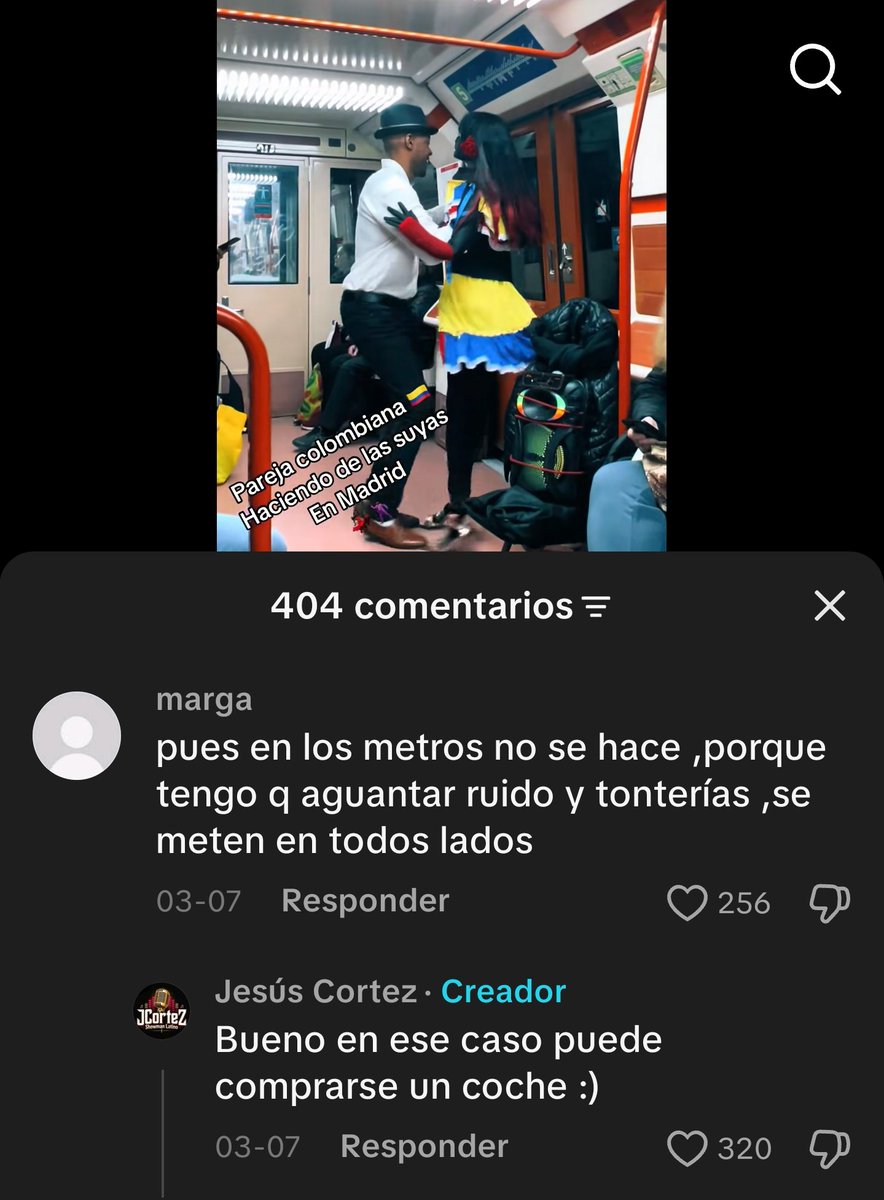 Vienen a hacer su molesto espectáculo.

Queremos viajar tranquilos y se lo explicamos, su respuesta: 

"Comprate un coche"