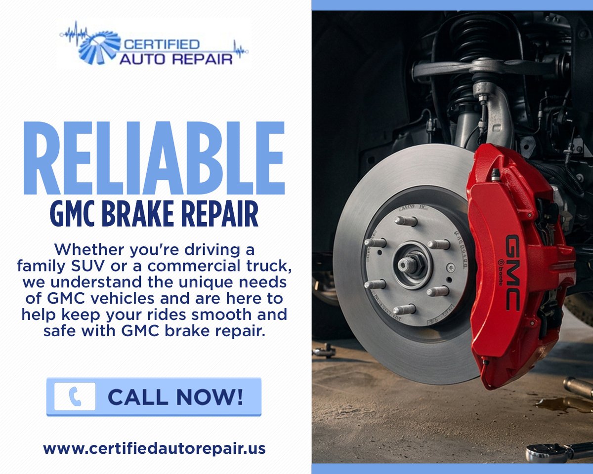 MNCertifiedAuto's tweet photo. 🚗 Need GMC brake repair? Don’t wait! Keep your ride safe with expert service at Certified Auto Repair. Our ASE-certified team handles it all from rotors to pads. Serving Spring Park and nearby areas! 🛠️

🌐 https://t.co/uKVsnXU4LP

#GMCbrakerepair https://t.co/0rExuOz1YS