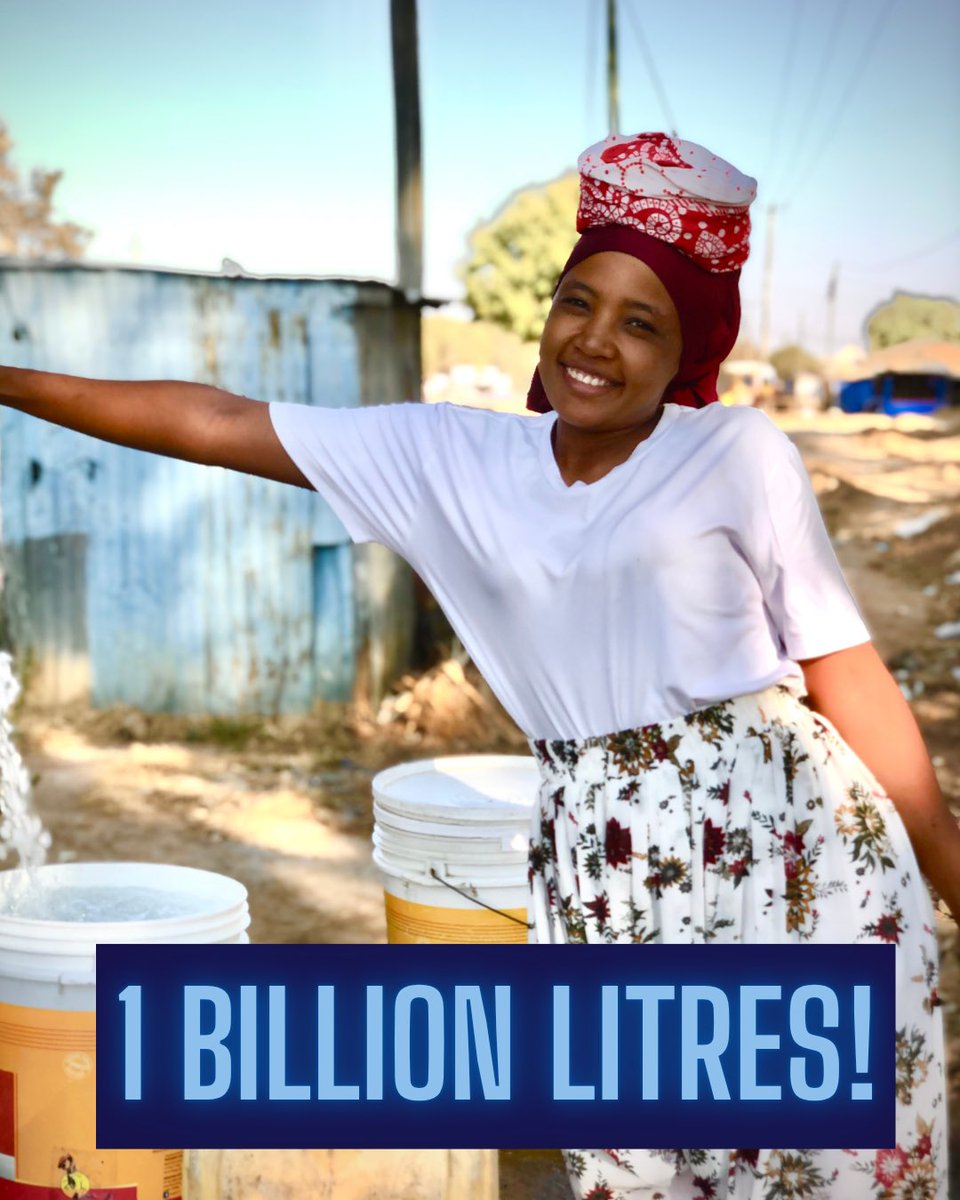 _eWATER's tweet photo. Milestone alert! 🚨

We’ve dispensed 1 Billion Litres of clean water to 250,000+ people in Tanzania since 2017!

From Tabora to Dodoma, Singida to Morogoro our Smart Taps deliver clean water 24/7. Grateful to our partners and regional governments for making this possible. https://t.co/vuROpyPGNg