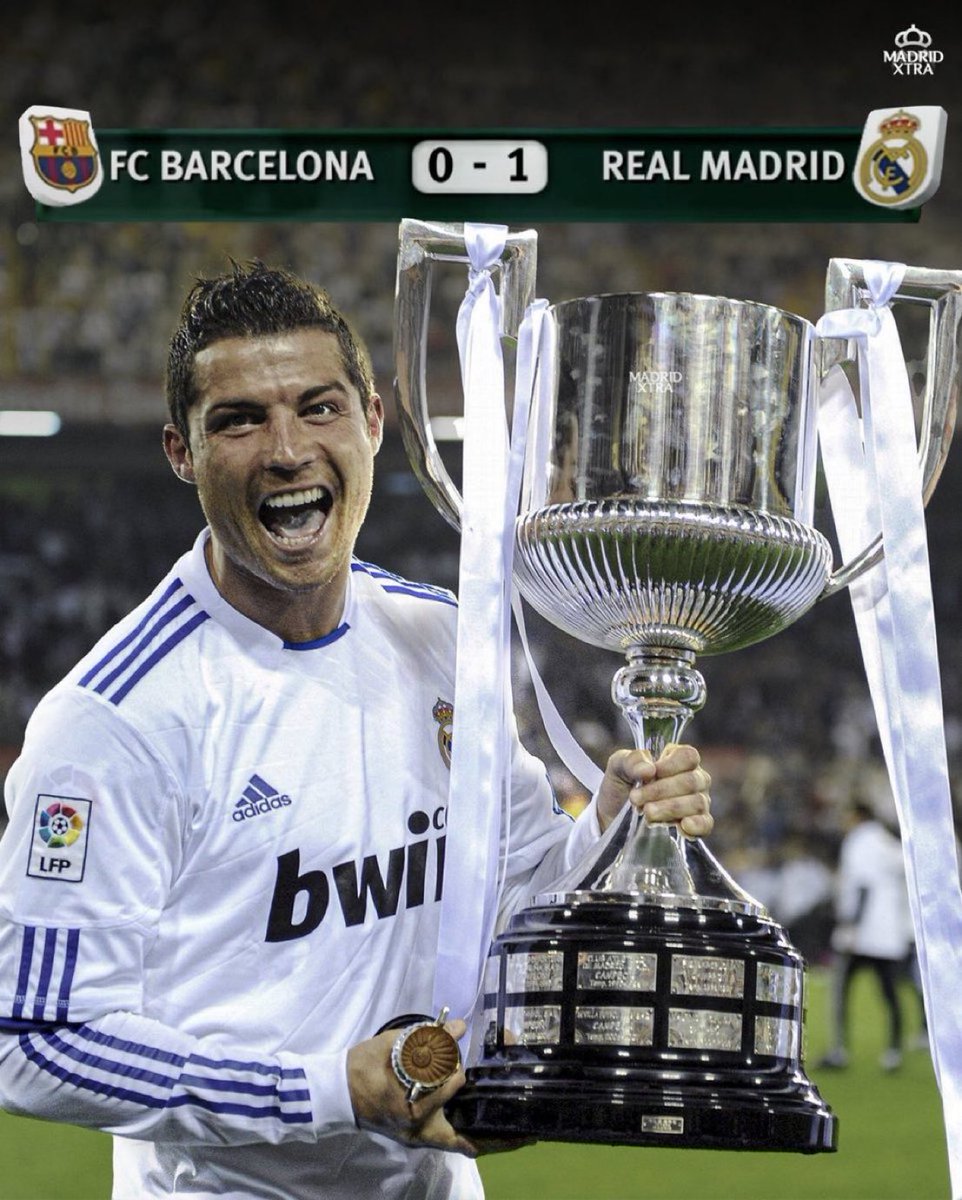 15 years ago, Cristiano Ronaldo’s header won Real Madrid the Copa del Rey. 🤍