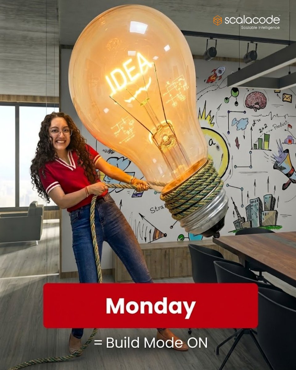 Mondays aren’t slow—they’re where ideas turn into action 

At #ScalaCode, we don’t just start the week…
we switch to build mode 
From brainstorming to building real solutions—this is where innovation begins.

What are you building this week?

#MondayMotivation  #StartupLife