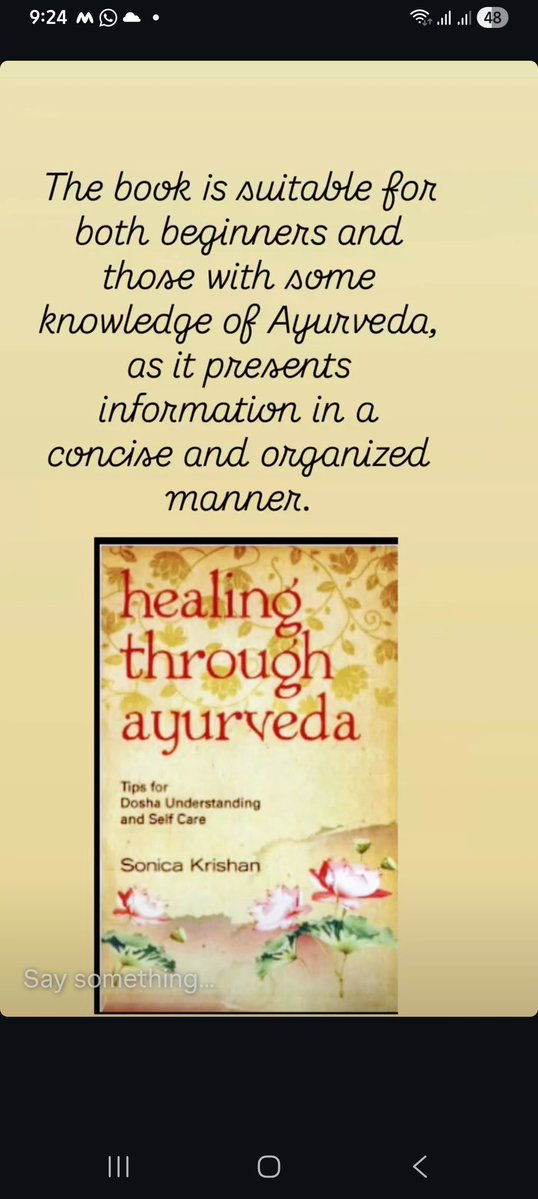 sonicakrishan's tweet image. #healing through #ayurveda  #book