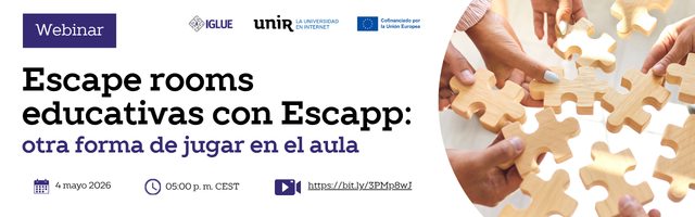 UNIRResearch's tweet photo. ¿Y si pudieras transformar tu aula en un escape room 🧩?

Con #Escapp, desarrollada dentro del @IGLUE_Project, docentes de primaria y secundaria pueden crear experiencias interactivas con pruebas, pistas y narrativa para motivar a tu alumnado.

Descúbrela: https://t.co/6V5eRM7pS0 https://t.co/ngz5zGDGYn
