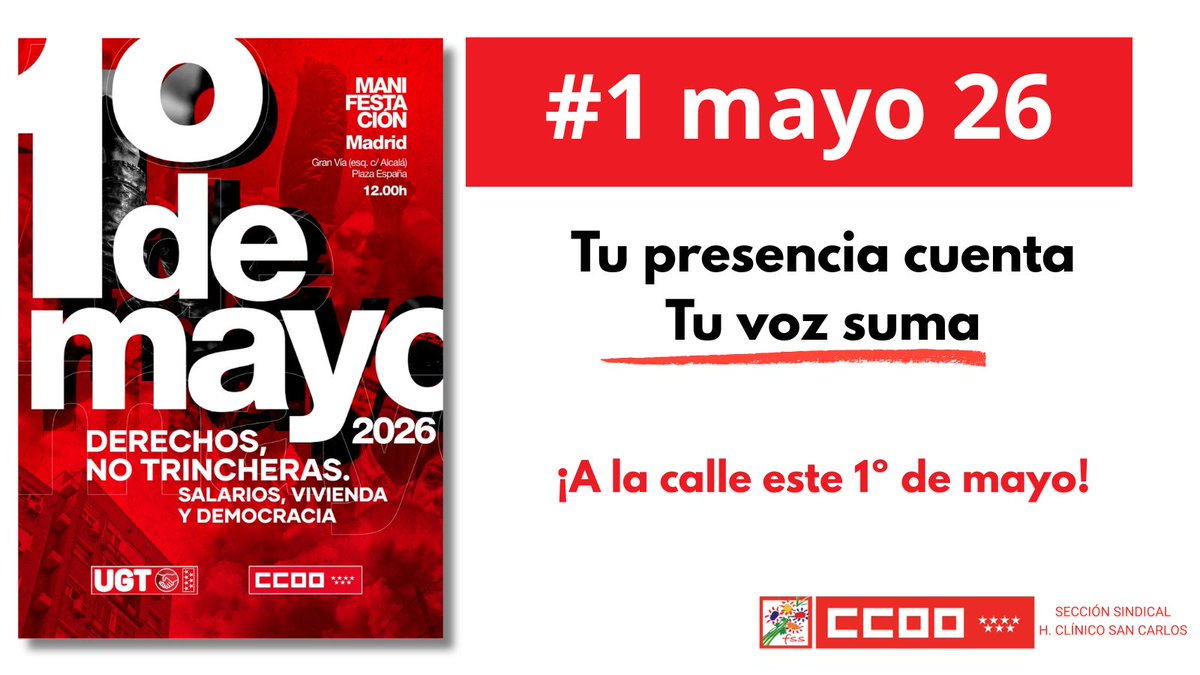 CCOO HClínicoSCarlos tweet media