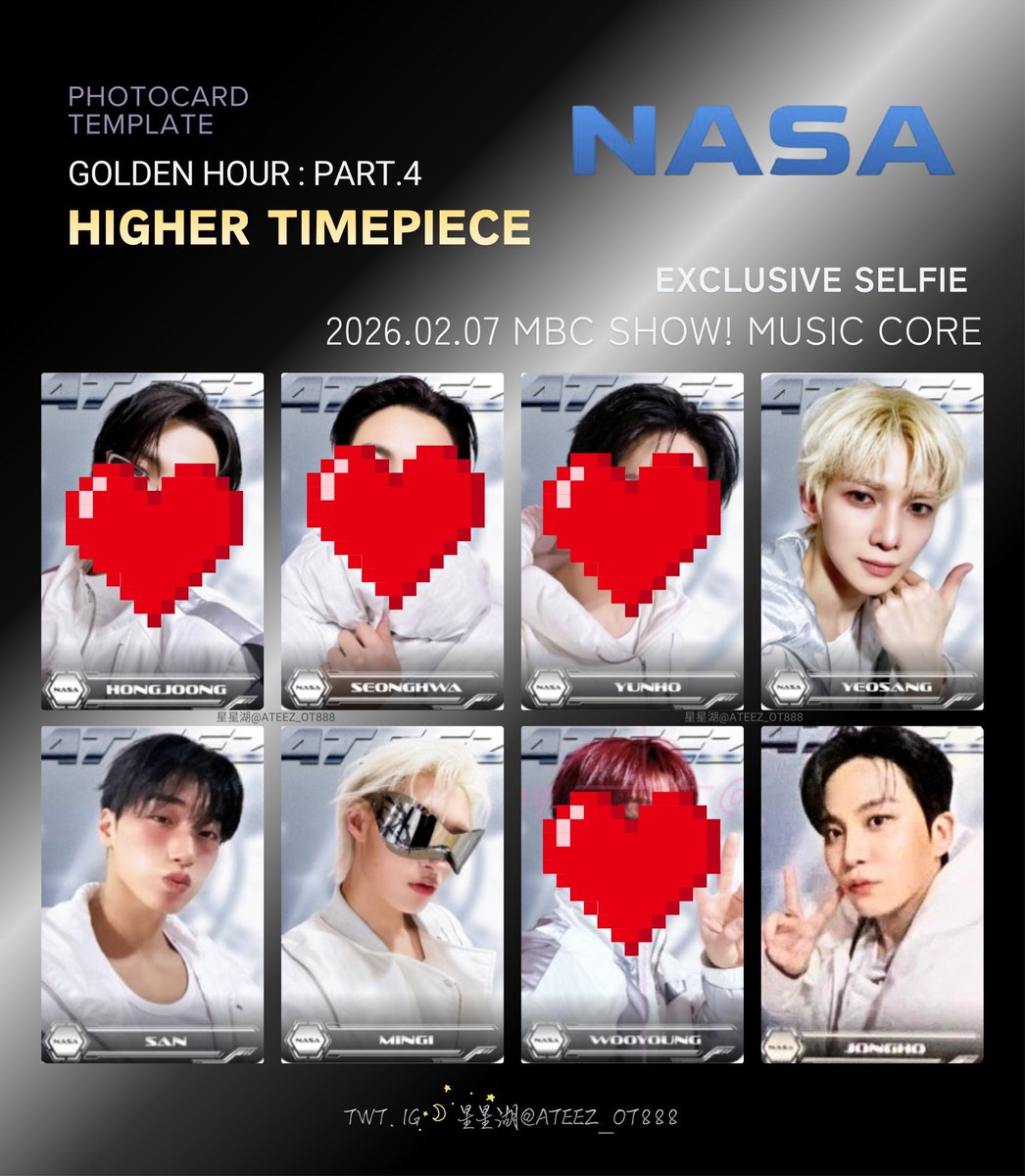 WTS LFB PH ❀ 

ateez golden hour part 4: 
Higher timepiece  NASA excl selfie 
↳ ₱560 / pc

dop: may 04

𔓘 prio ys/jh takers
✅️ secured already

- pls reply to claim 💕

# hongjoong seonghwa yunho yeosang san mingi wooyoung jongho poca ww
