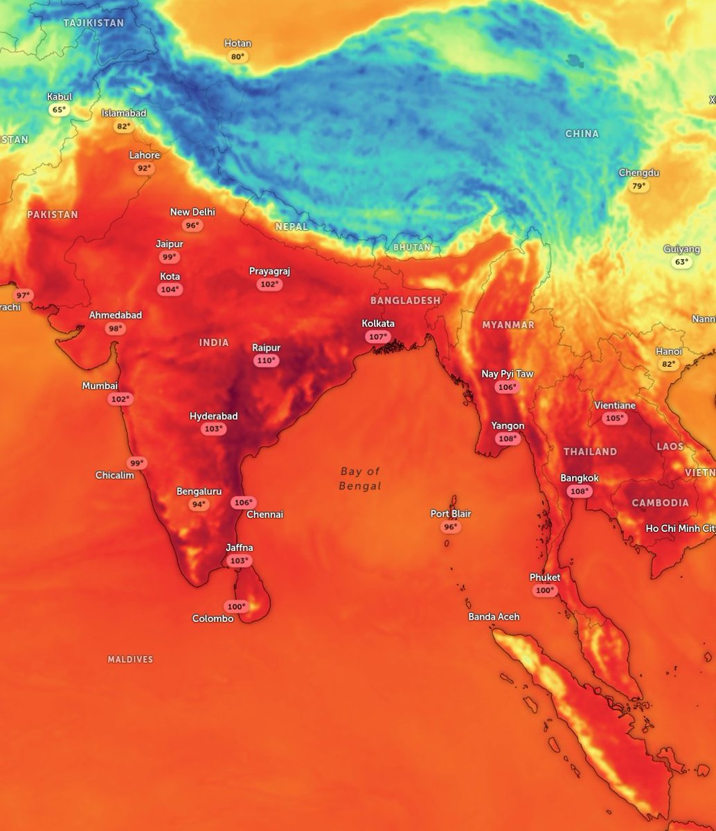 BAKACHAN6969's tweet photo. It's 41 degrees in my area pls someone build an air dam near the Himalayas I can't take this heat anymore 😭😭🥀 https://t.co/nOzyvWHStC