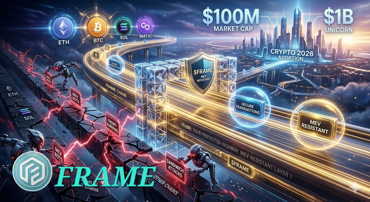 Shibsweety's tweet image. $FRAME is built to be MEV-resistant, ensuring that the value stays with the users and validators, not the bots. The cleanest chart starts with the cleanest tech. 🚀
@TheCryptoCo  @FrameCommunity  @binance  #frame  #Web3‌‌ 
@FrameCorporate