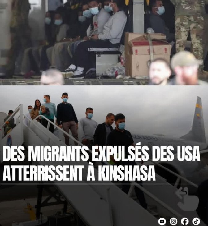 ViCkyWin47603's tweet photo. Une situation qui nous poussent à se poser multiples questions, les migrants en situation d'irrégularités, sont expulsés par un grand pays ayant un système sécuritaire efficace et fort pour être rapatrier sur le sol congolais qui fait déjà face à une insécurité Urbaine irrésolu. https://t.co/aWOn1sLzKc