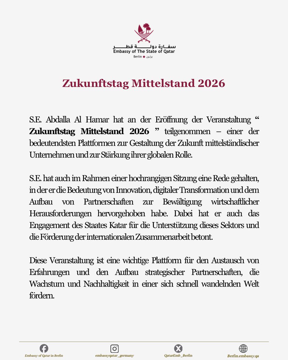 Embassy of Qatar in Berlin tweet media