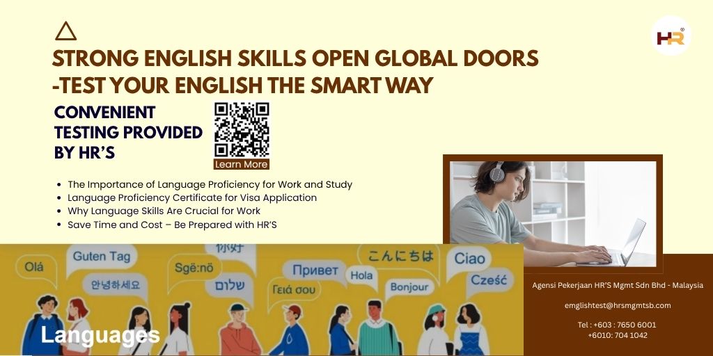 hr_sdn's tweet image. English matters for overseas jobs &amp;amp; visa approval. Avoid costly IELTS/TOEFL retakes. HR’S digital platform offers an affordable online test to check readiness first. Save time, cut costs.
Take a test: hrsmgmtsb.com/mainpage_langu…
#onlineapplication
#OnlineEnglishTest
#digitalplatform