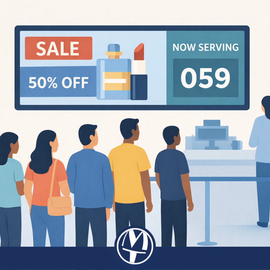 MovingTacticsSA's tweet image. Your customers are already waiting. What are they seeing? 👀
See how digital advertising screens, together with #QueueManagement, transform waiting into engagement, while giving retailers valuable customer insights.
👉 ow.ly/Ti4750YMnTm
#DigitalSignage #CustomerExperience