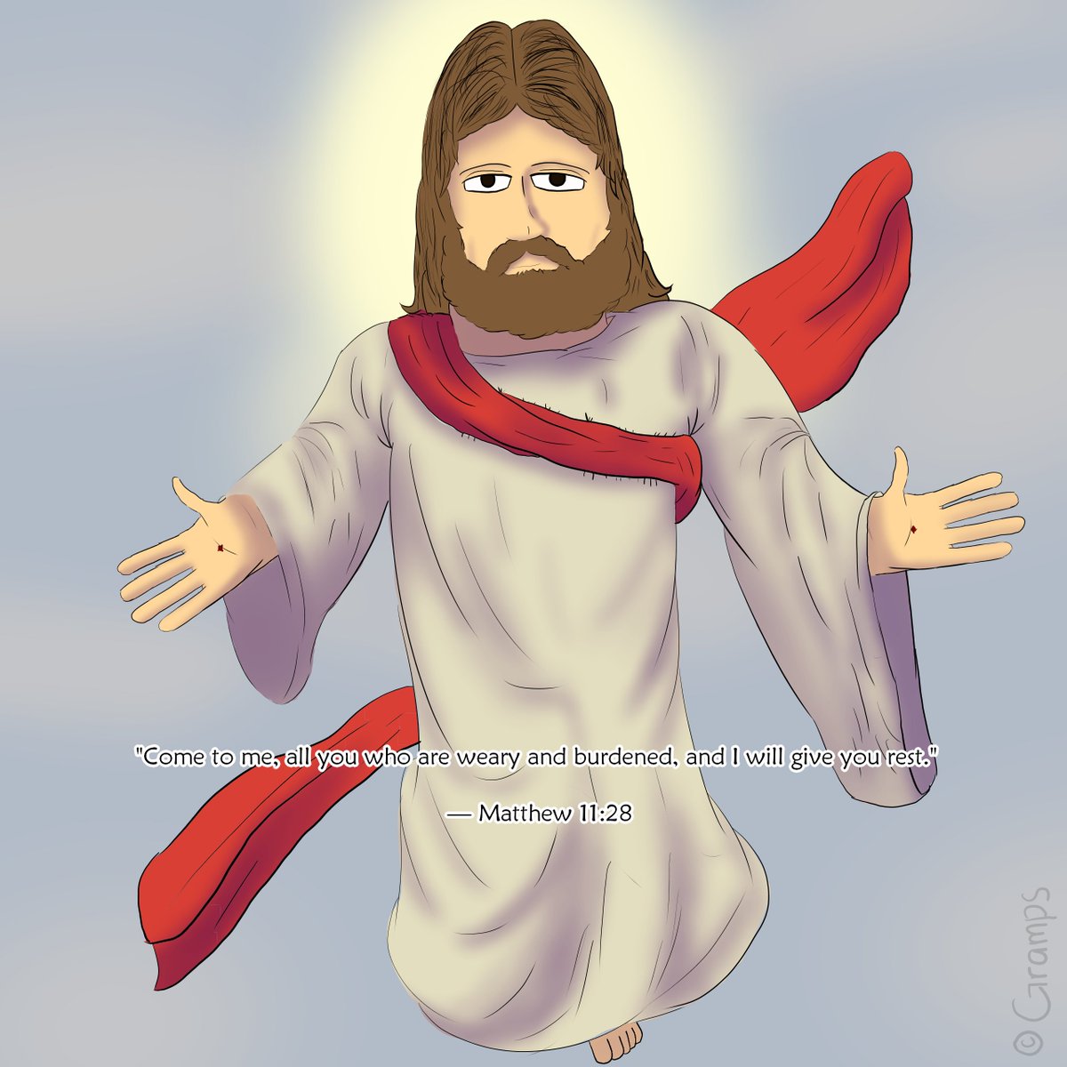 HungryGramps's tweet image. "Come to me, all you who are weary are burdened, and I will give you rest"

- Matthew 11:28

#DigitalArt #ChristianArt #ArtPH